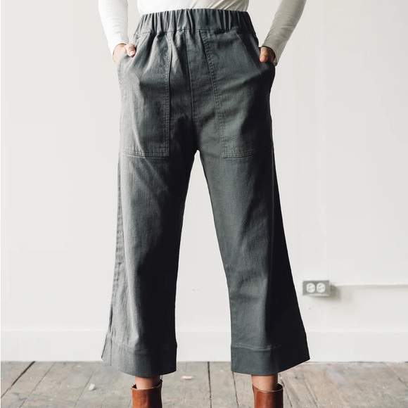 Micaela Greg Utility Pant, Olive - Picture 1 of 10